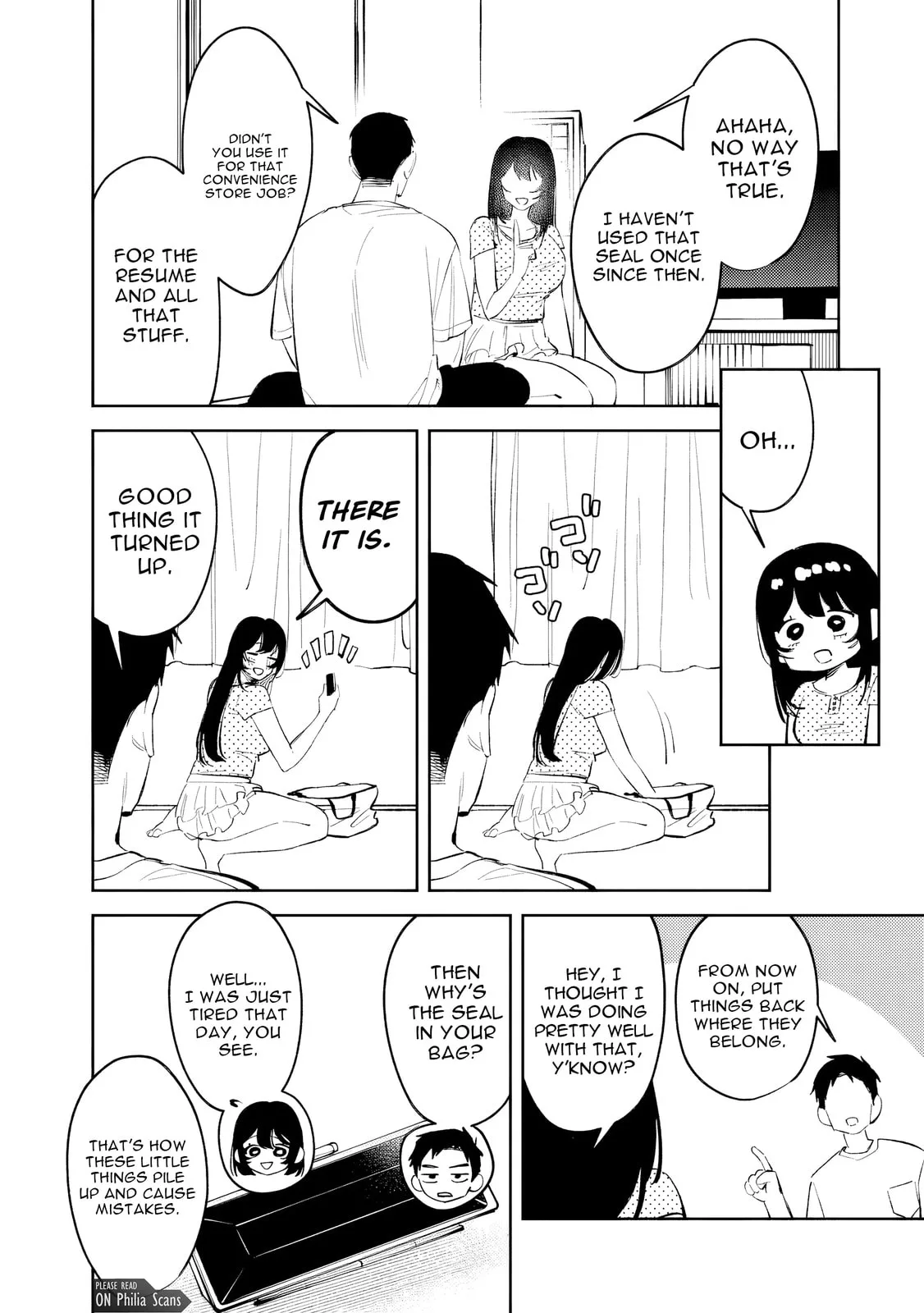Living together with the queen from my high school days who was arrogant, surprisingly isn't that uncomfortable — Chapter 35 — Page 10