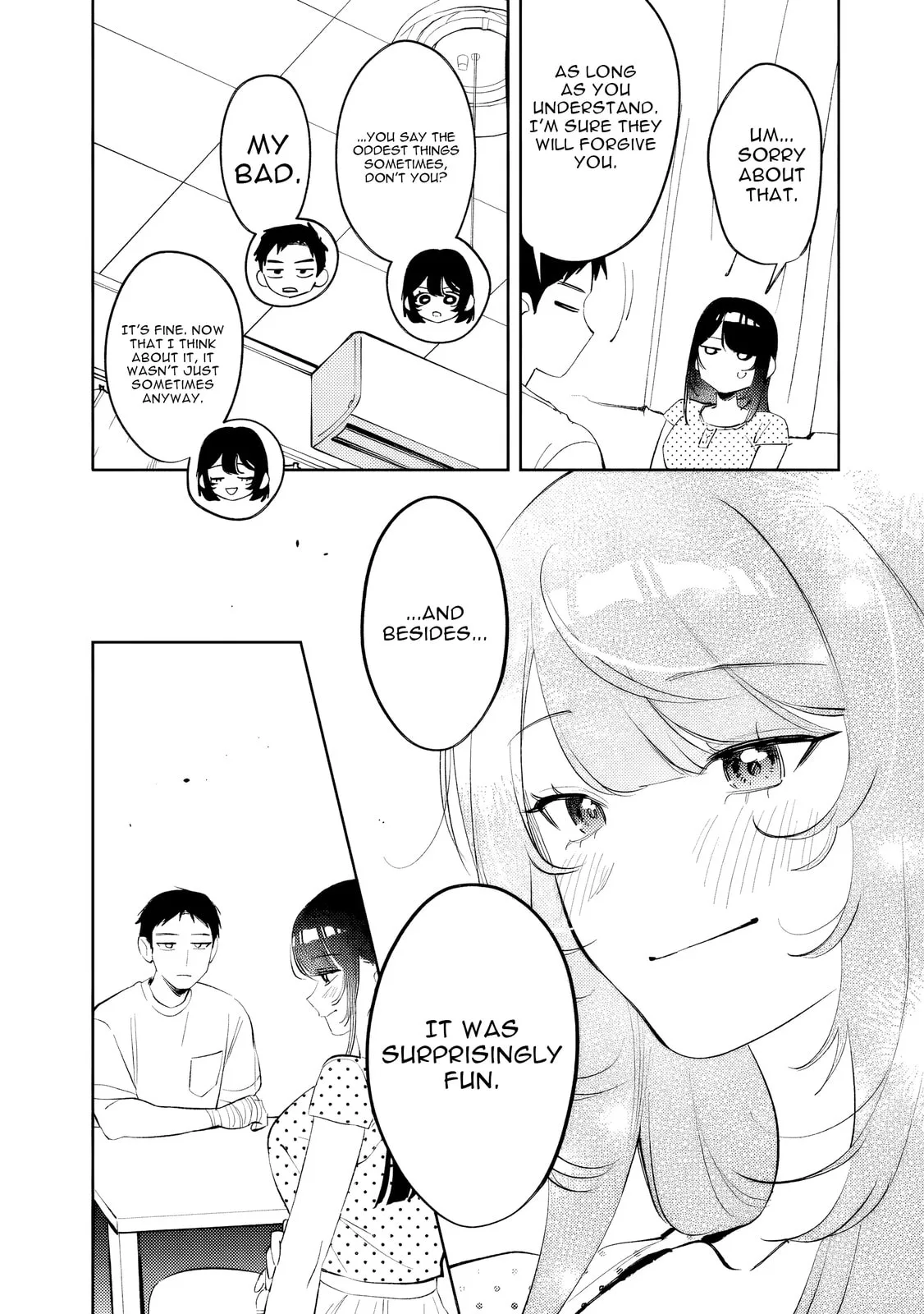 Living together with the queen from my high school days who was arrogant, surprisingly isn't that uncomfortable — Chapter 35 — Page 12