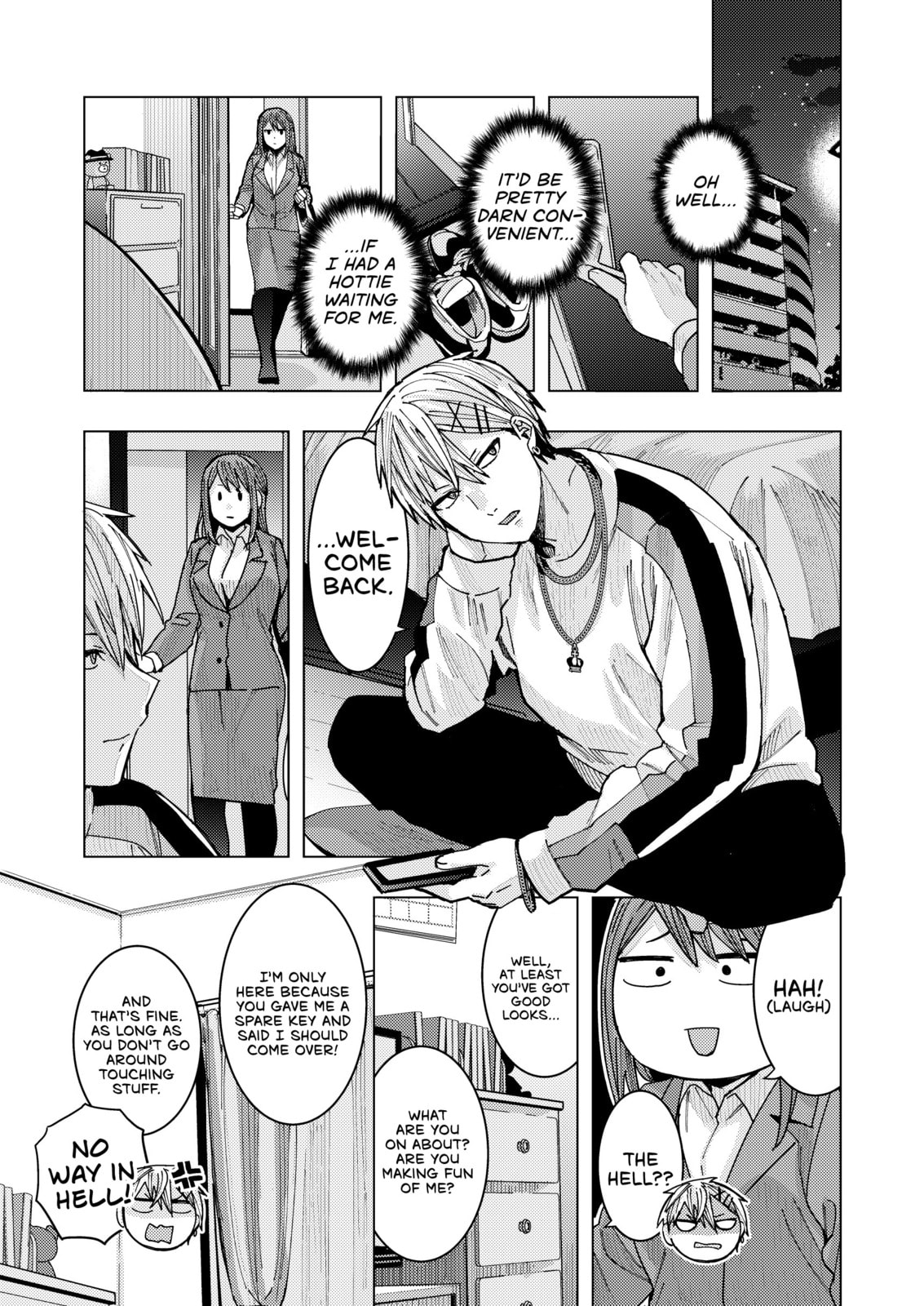 A Story About an Office Lady Who Ends Up Looking After a Clingy Delinquent High School Boy She Met at an Arcade