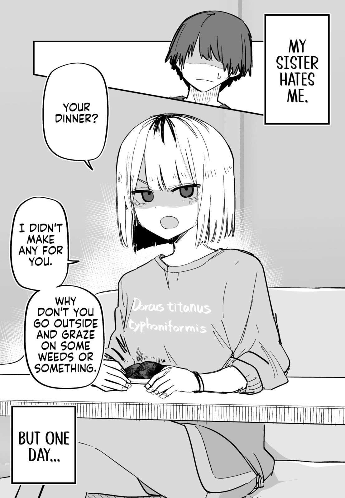 My Sister Who Cannot Stand Me Is Scary