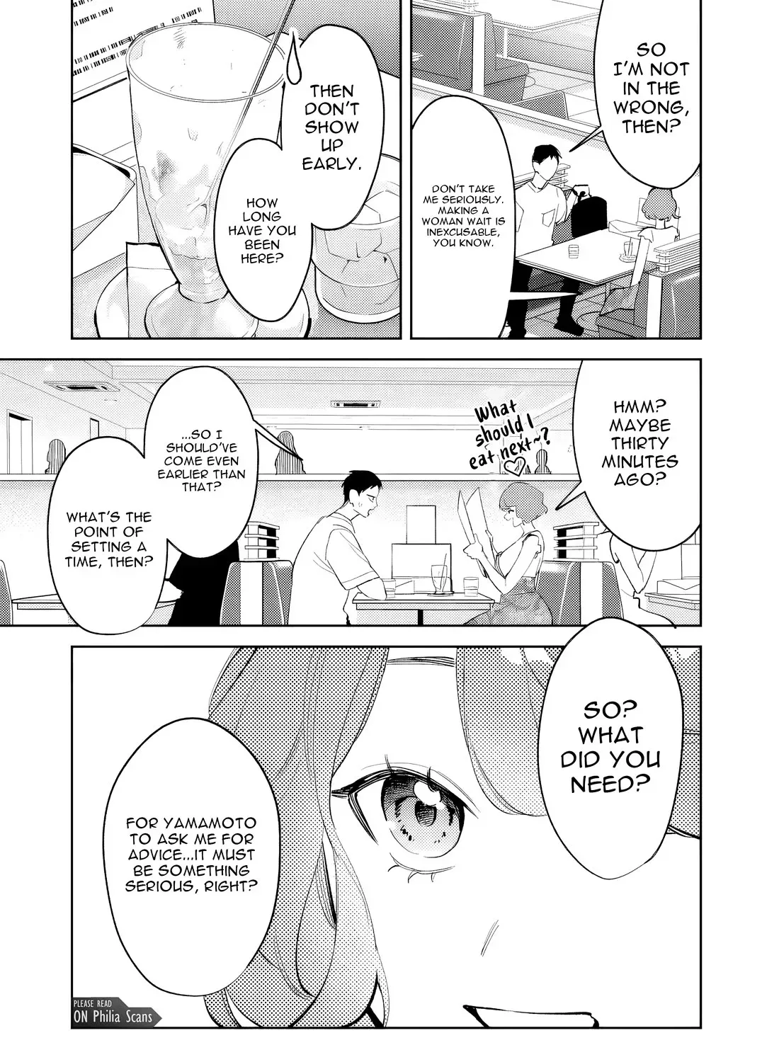 Living together with the queen from my high school days who was arrogant, surprisingly isn't that uncomfortable — Chapter 36 — Page 28