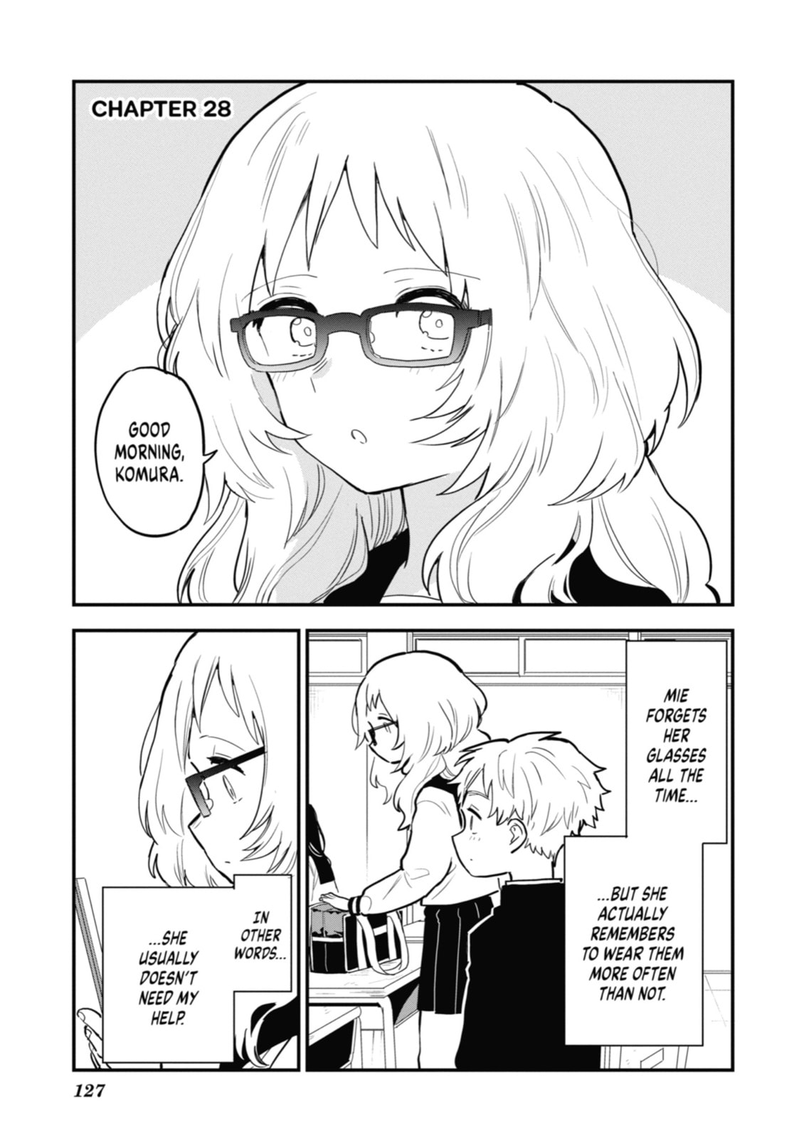 The Girl I Like Forgot Her Glasses