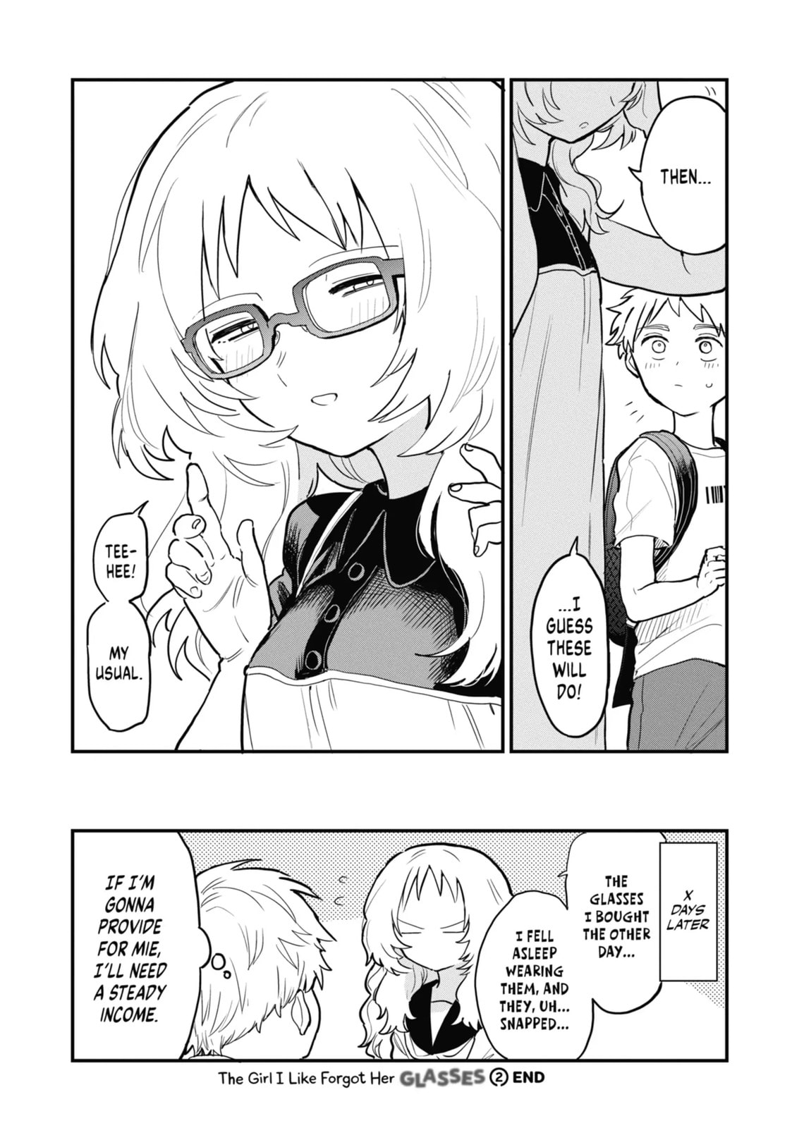 The Girl I Like Forgot Her Glasses