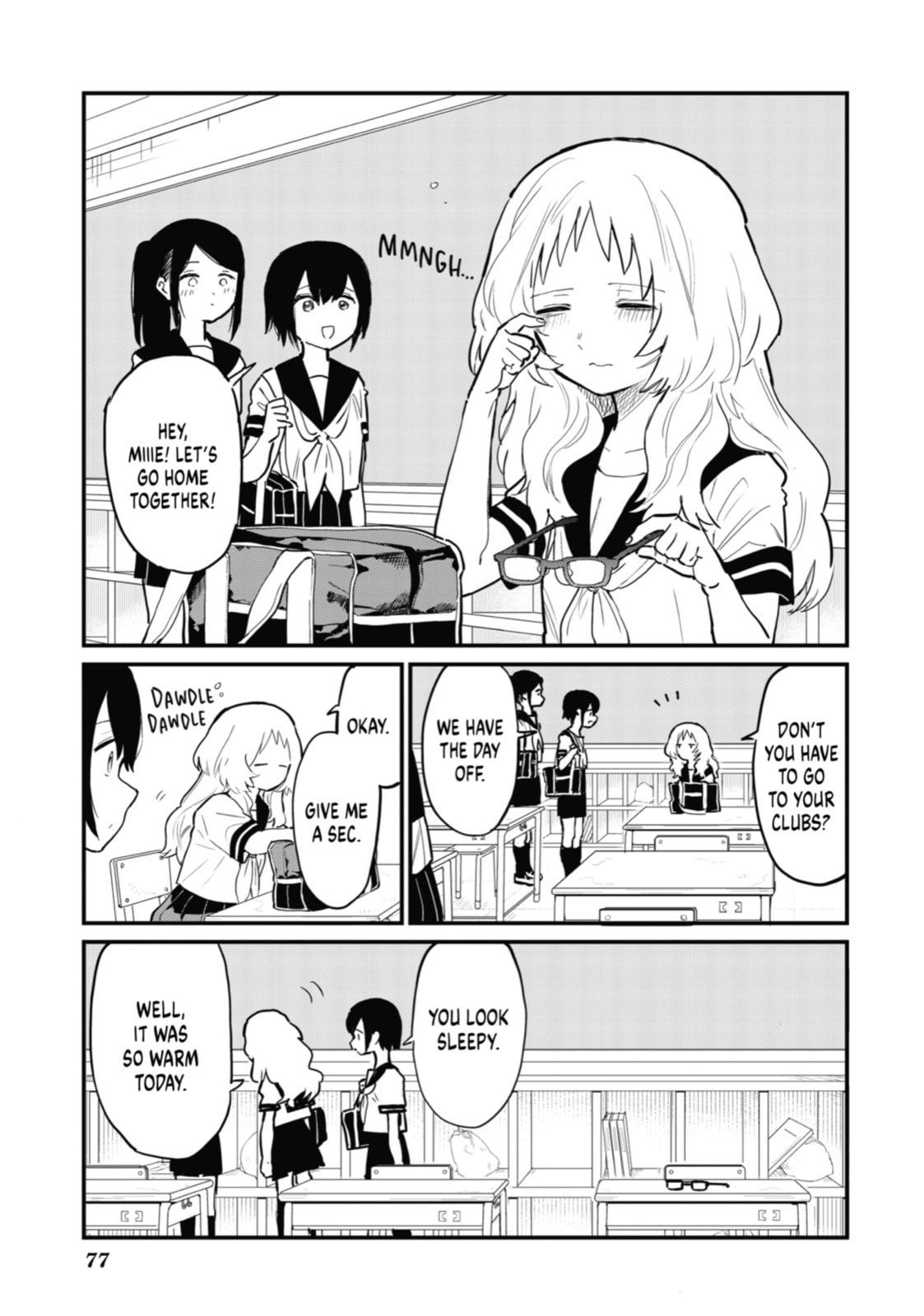 The Girl I Like Forgot Her Glasses