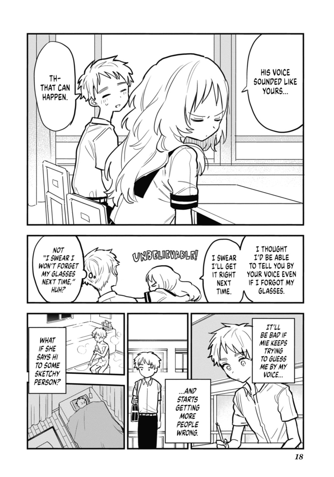 The Girl I Like Forgot Her Glasses