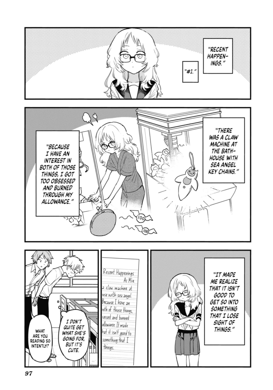 The Girl I Like Forgot Her Glasses