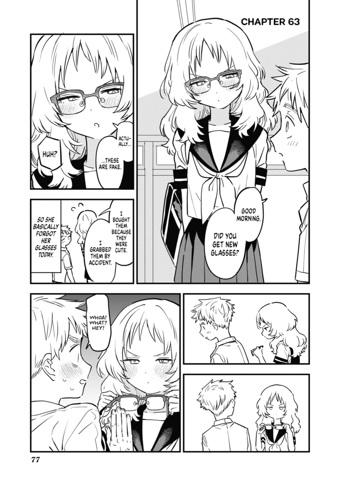 The Girl I Like Forgot Her Glasses