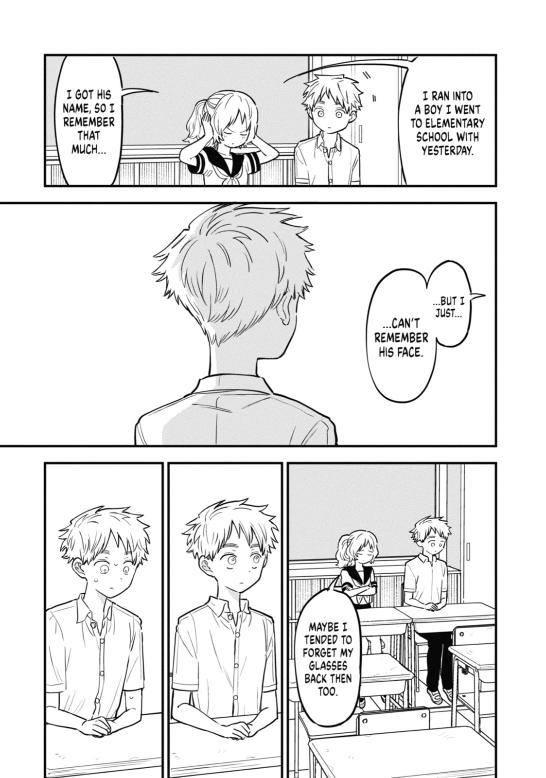 The Girl I Like Forgot Her Glasses