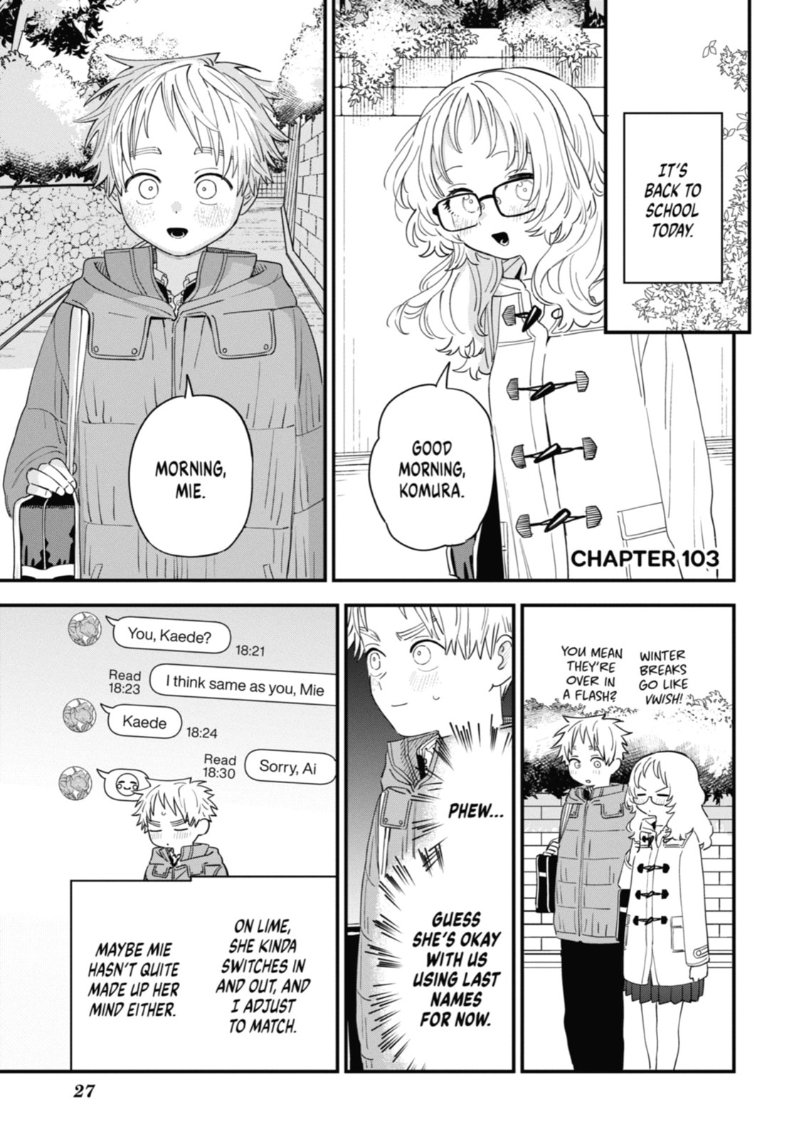 The Girl I Like Forgot Her Glasses