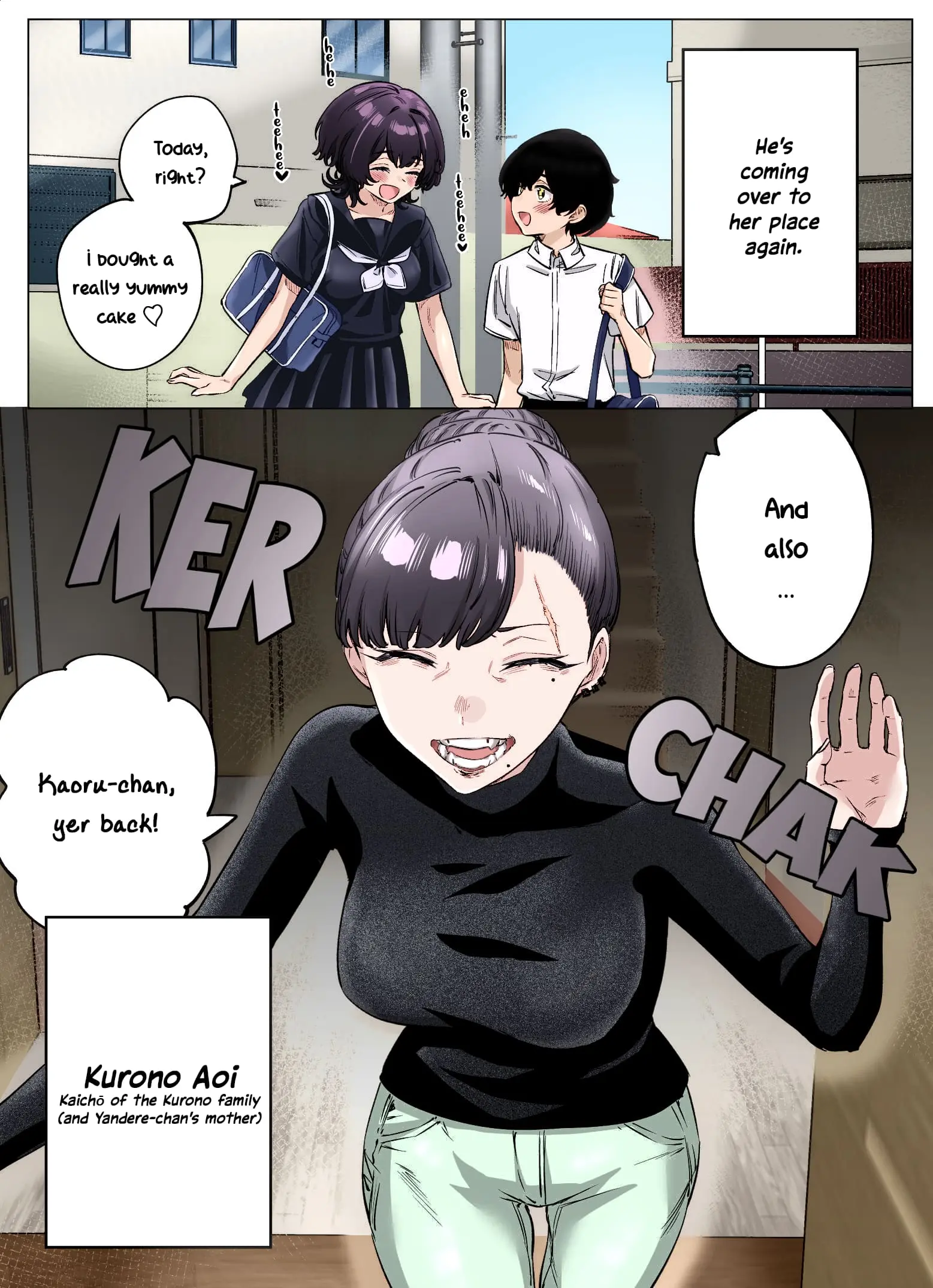 I Thought She Was a Yandere, but Apparently She's Even Worse (Colored) — Chapter 77 — Page 1