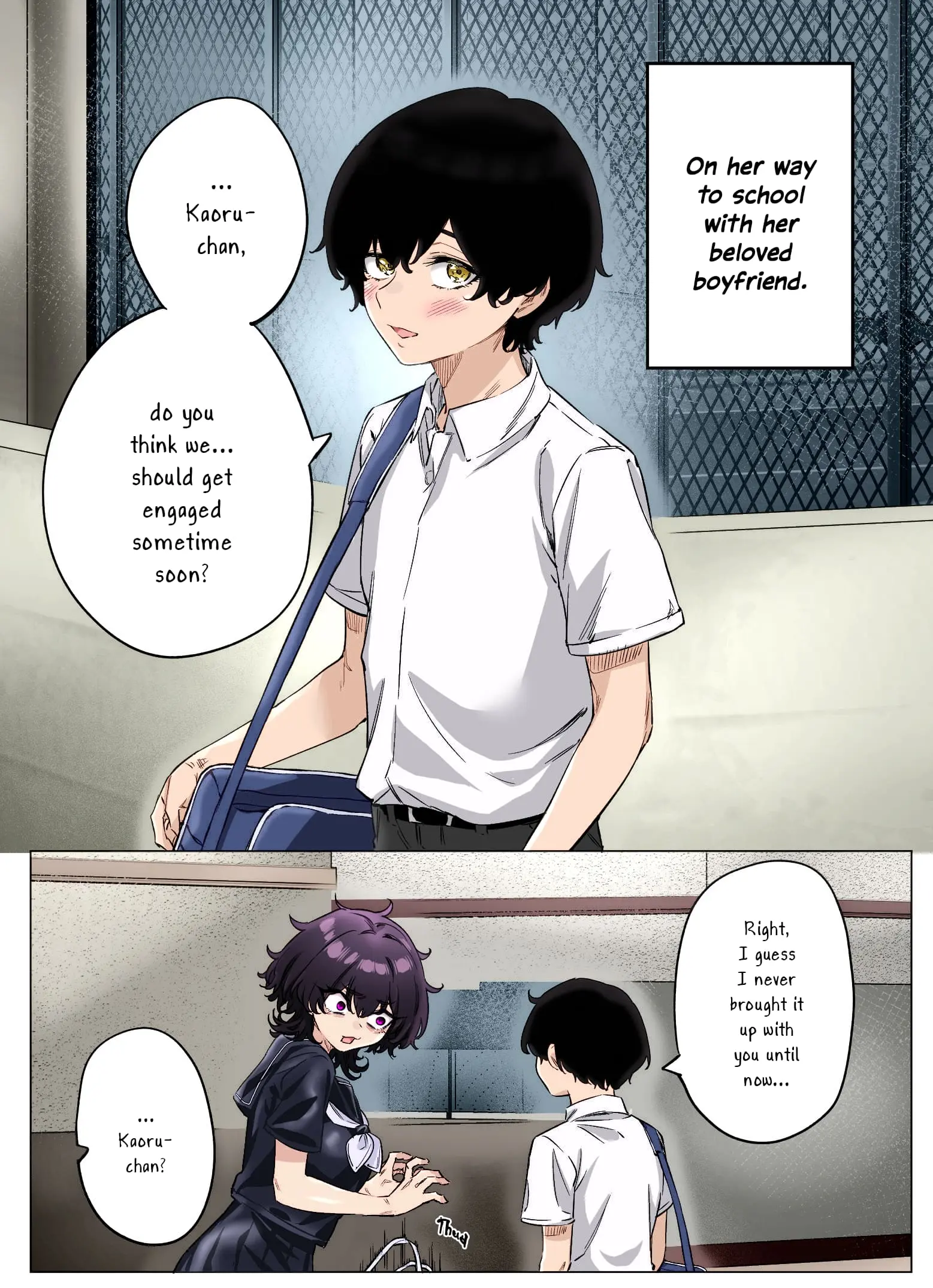 I Thought She Was a Yandere, but Apparently She's Even Worse (Colored) — Chapter 78 END — Page 1