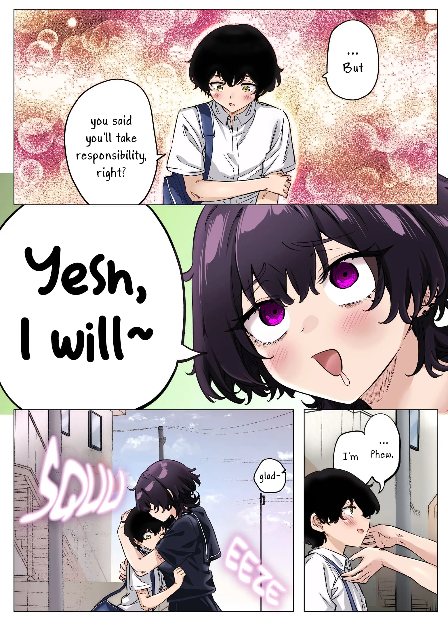 I Thought She Was a Yandere, but Apparently She's Even Worse (Colored) — Chapter 78 END — Page 3