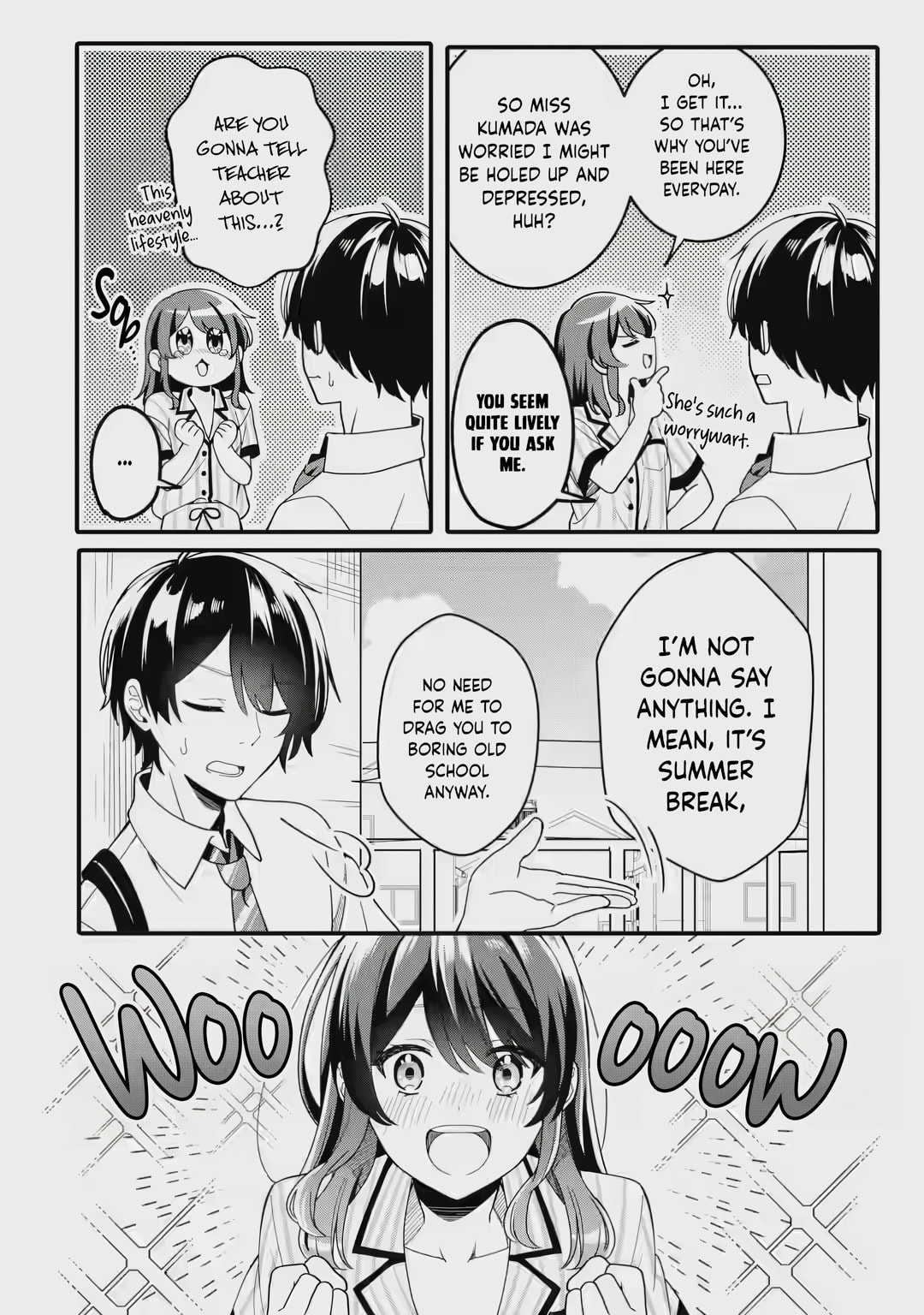 Alone in a Room With a Beautiful Girl in Defenseless Cute Pajamas