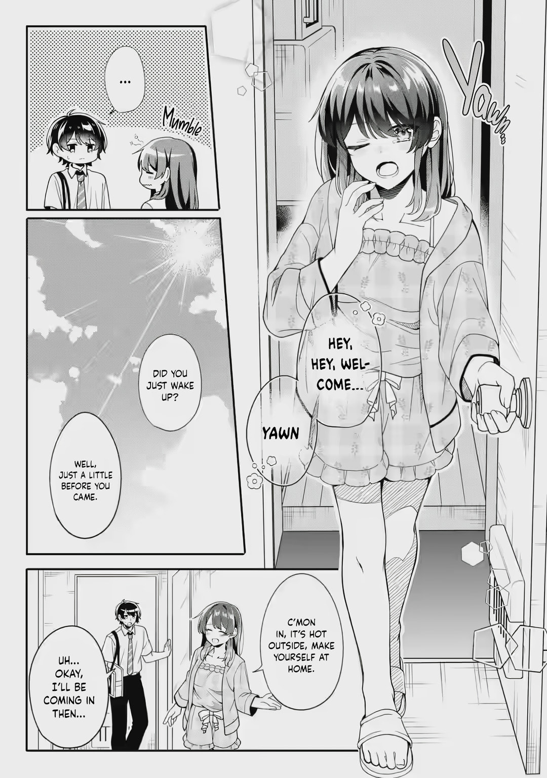 Alone in a Room With a Beautiful Girl in Defenseless Cute Pajamas
