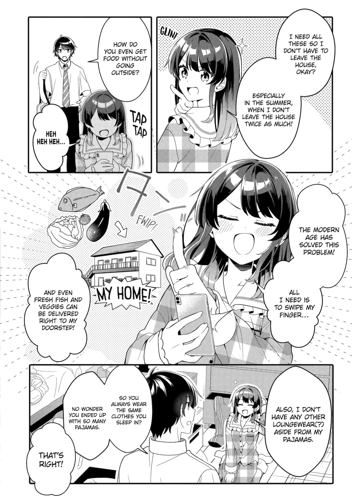 Alone in a Room With a Beautiful Girl in Defenseless Cute Pajamas