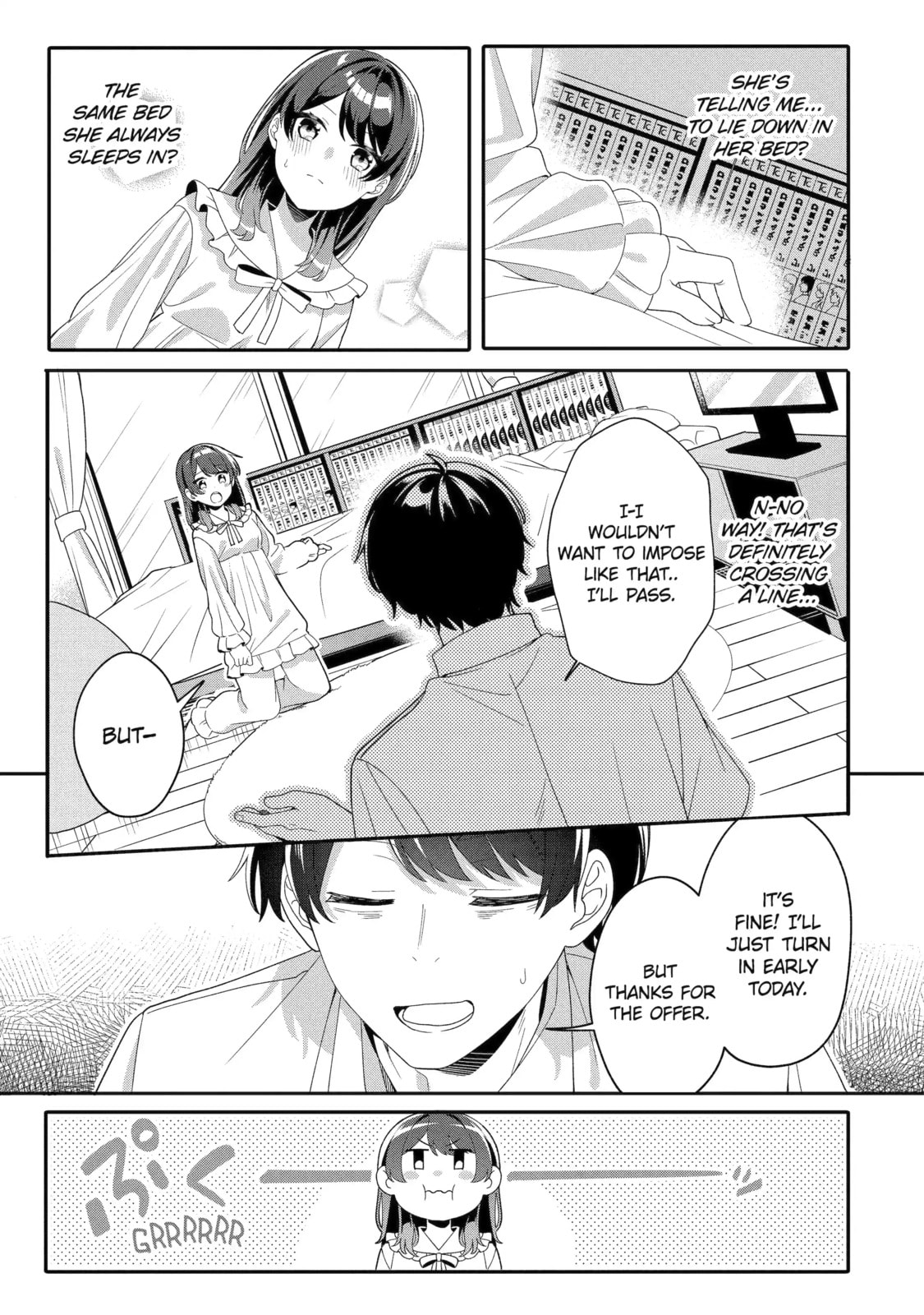 Alone in a Room With a Beautiful Girl in Defenseless Cute Pajamas