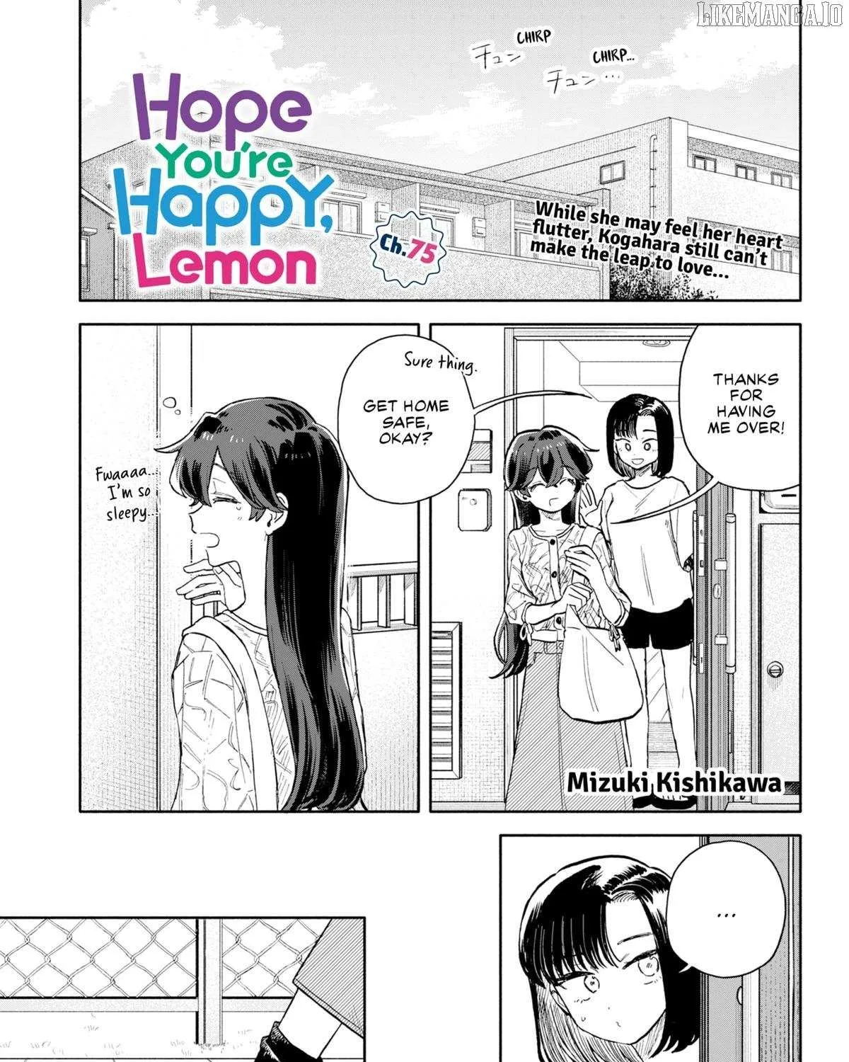 Hope You're Happy, Lemon