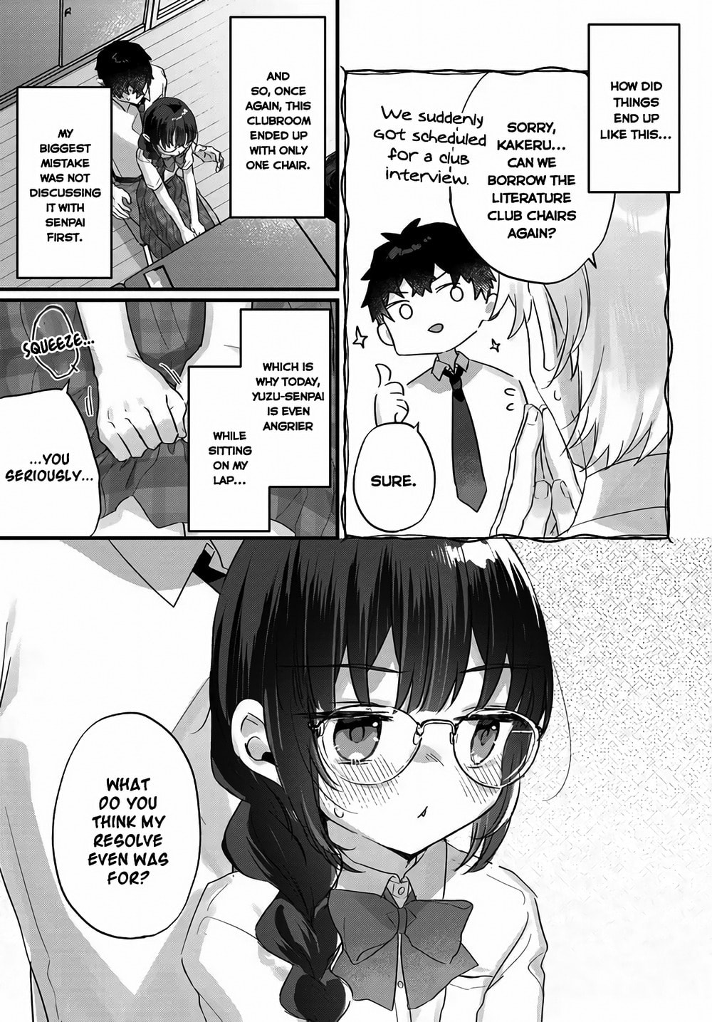 After I Let The Small And Cute Intellectual Senior Of The Literature Club Sit On My Lap, She Started Sitting There Every Day