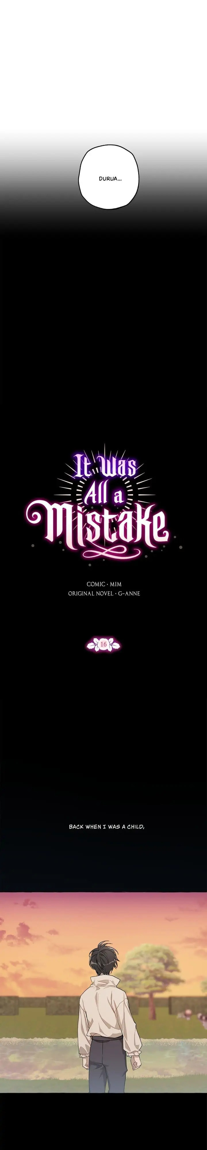 It Was All a Mistake