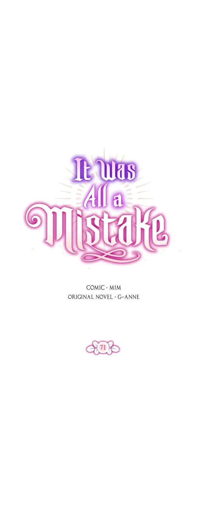 It Was All a Mistake