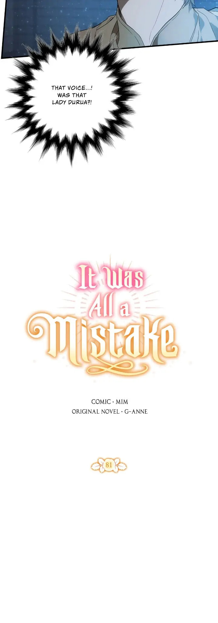 It Was All a Mistake