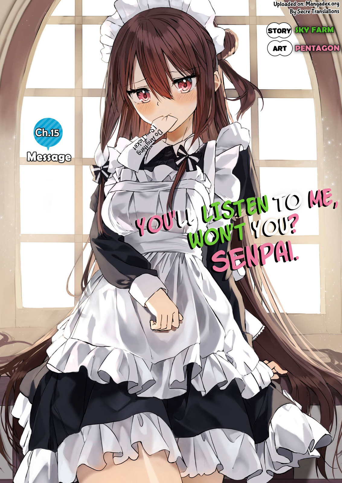 You'll listen to me, won't you? Senpai
