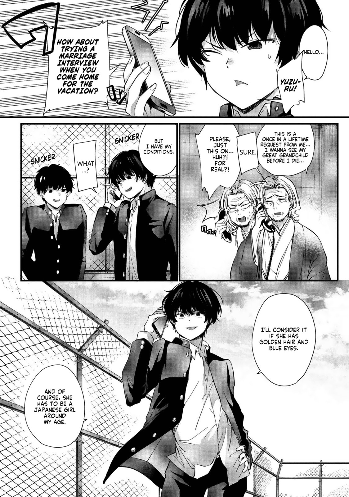 About That Time I Didn’t Want to Have a Matchmaking Interview, So I Set Some Impossible Conditions and Then My Classmate Showed Up