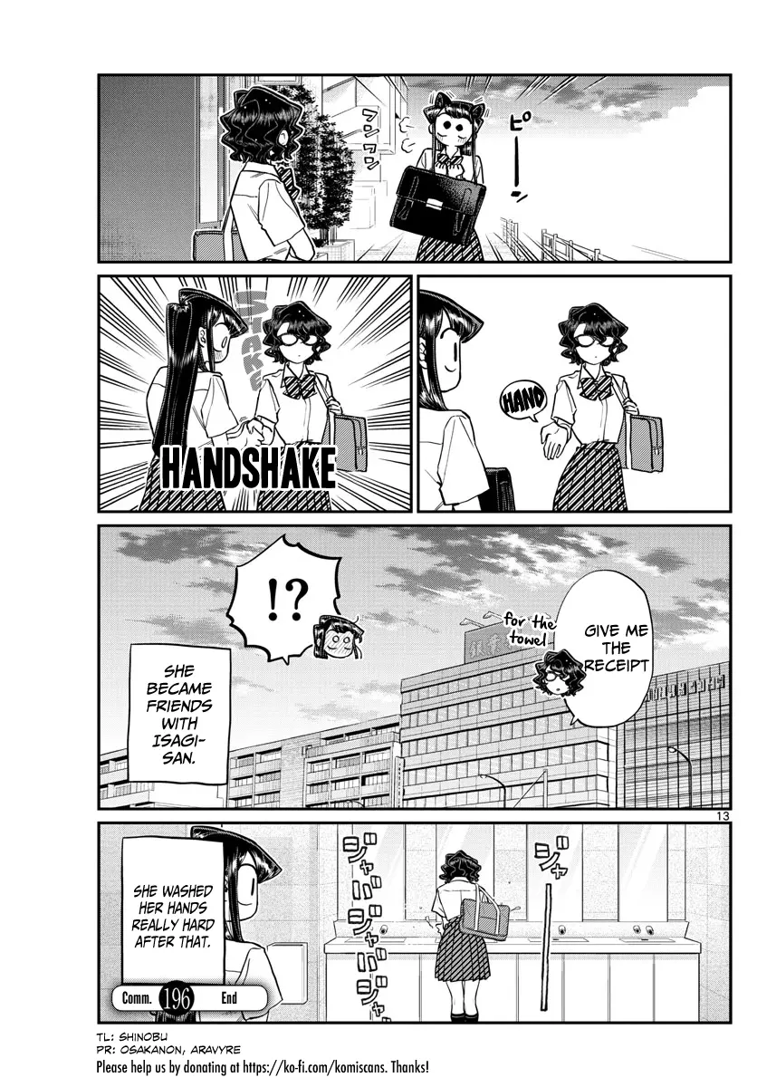 Komi-san wa Komyushou Desu — Chapter 196.2 — Page 13