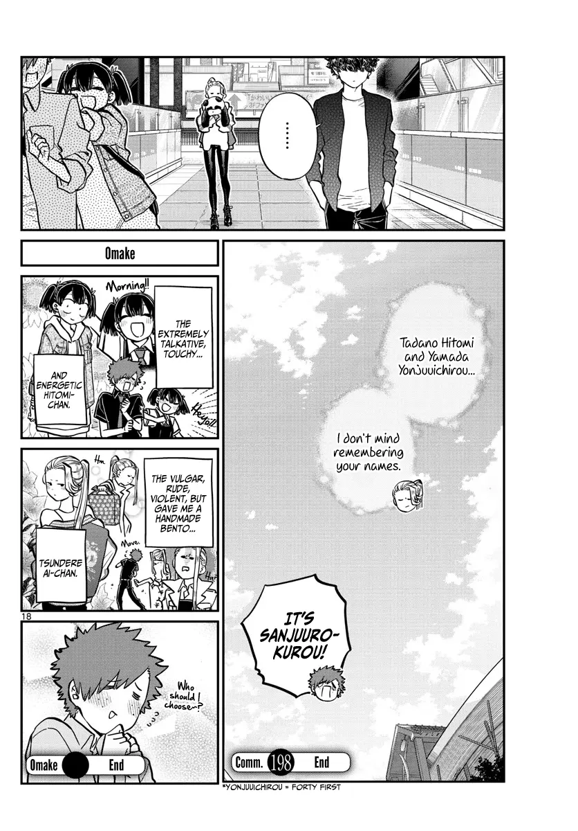 Komi-san wa Komyushou Desu — Chapter 198 — Page 18