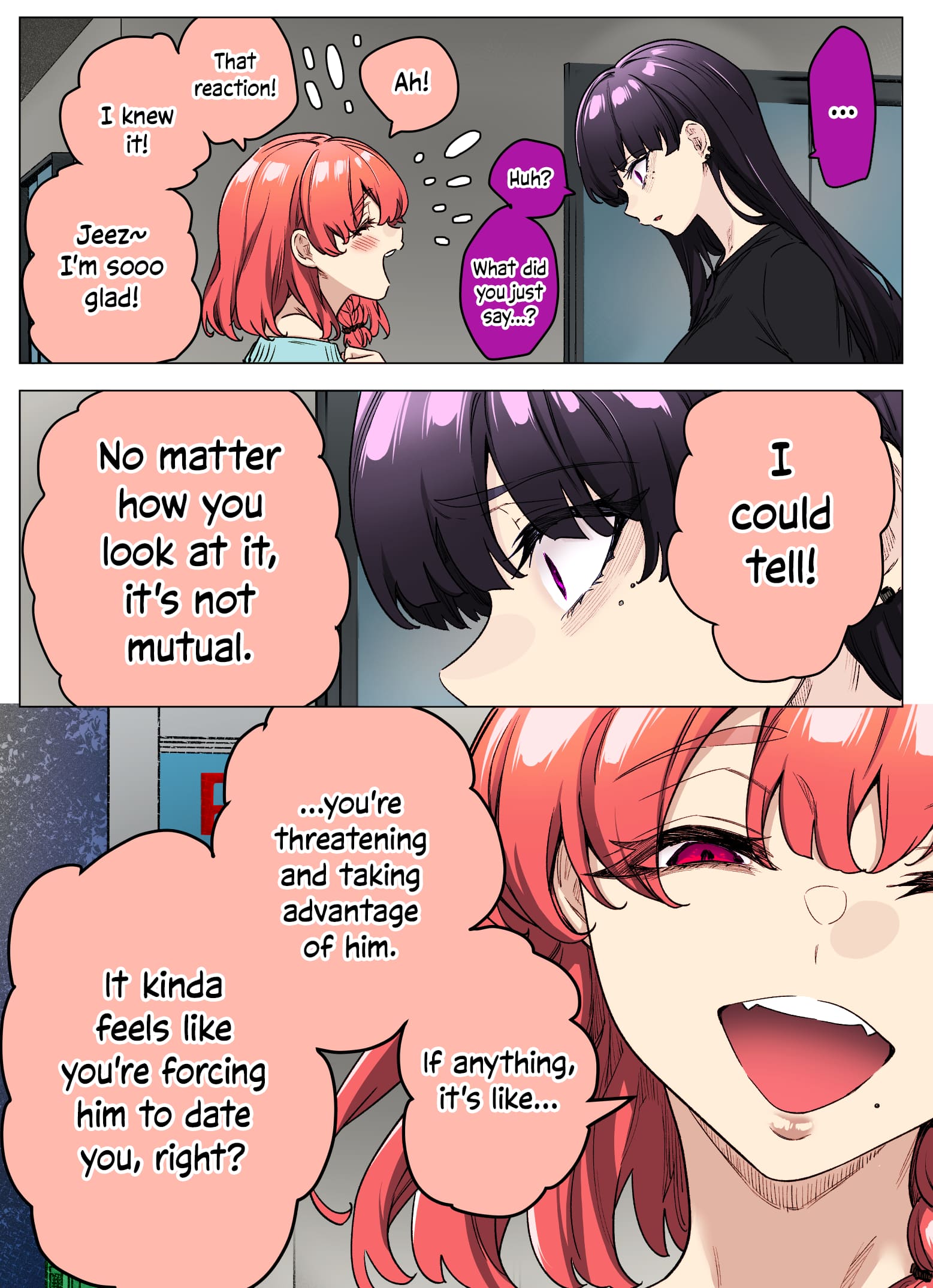I Thought She Was a Yandere, but Apparently She's Even Worse (Colored)