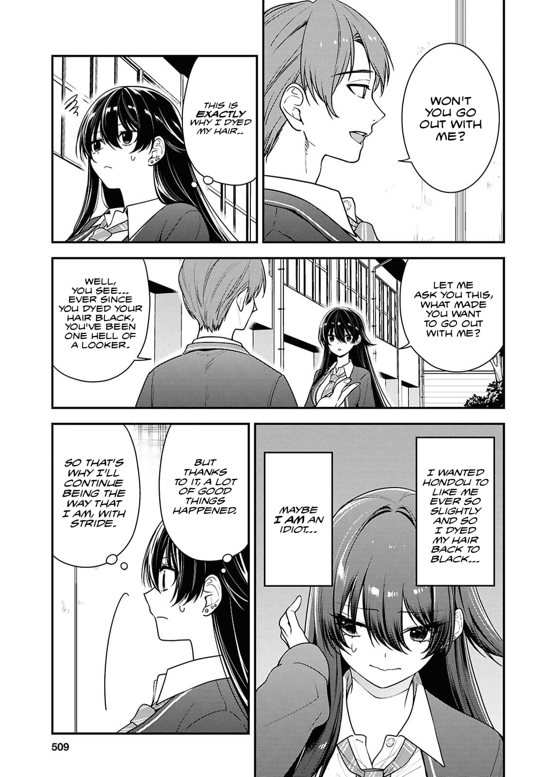 Tonari no Seki no Yankee Shimizu-san ga Kami o Kuroku Sometekita