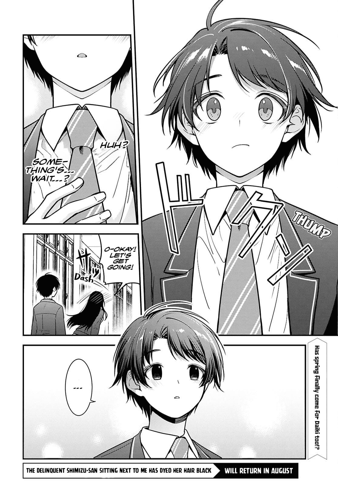 Tonari no Seki no Yankee Shimizu-san ga Kami o Kuroku Sometekita