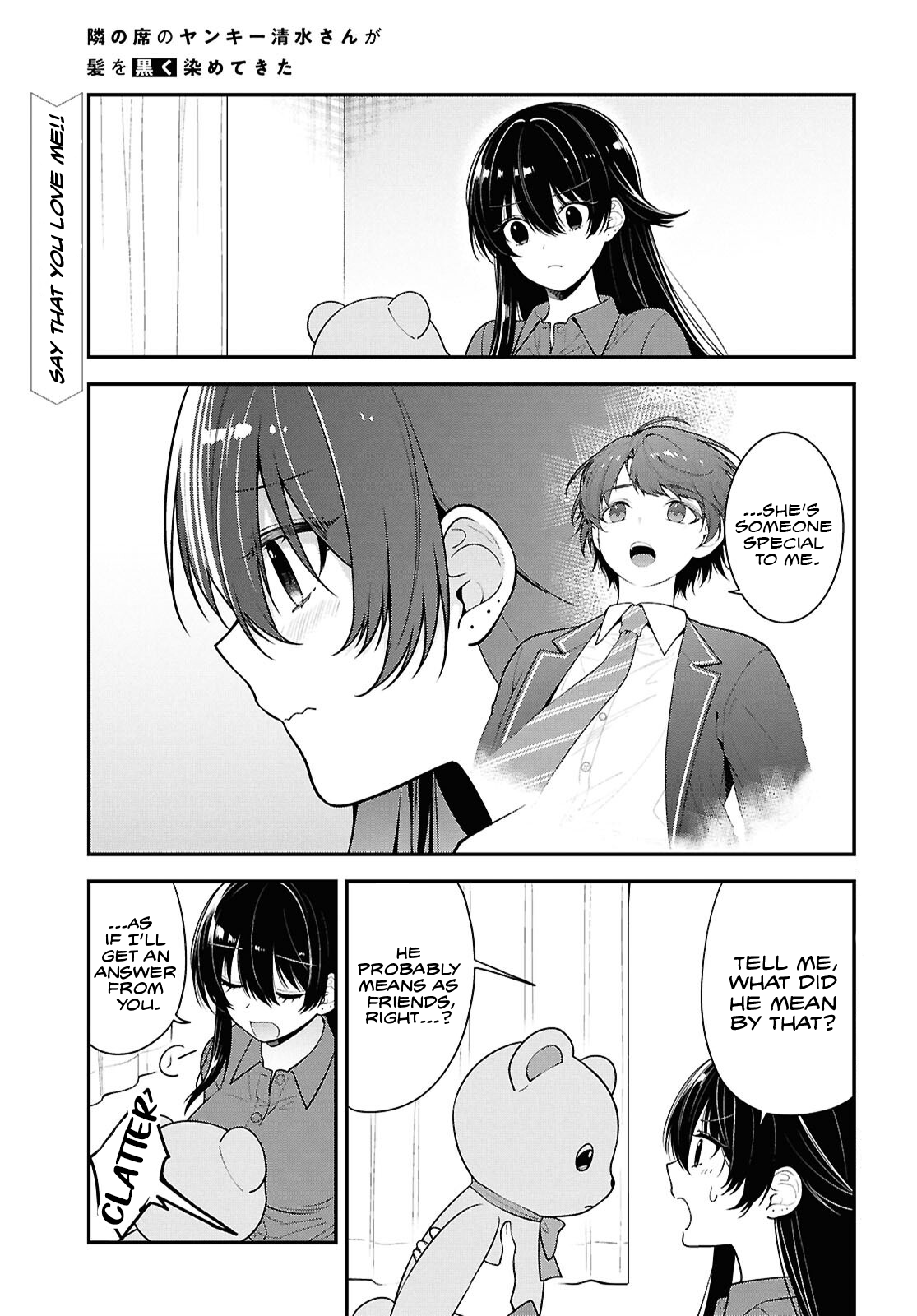 Tonari no Seki no Yankee Shimizu-san ga Kami o Kuroku Sometekita