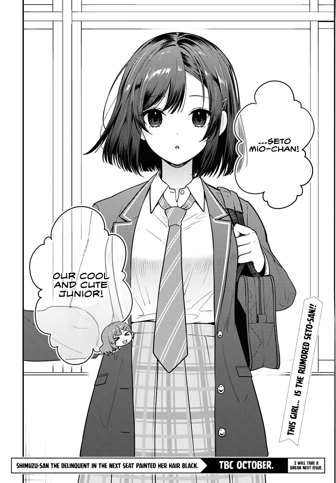 Tonari no Seki no Yankee Shimizu-san ga Kami o Kuroku Sometekita