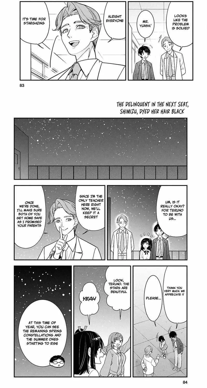 Tonari no Seki no Yankee Shimizu-san ga Kami o Kuroku Sometekita