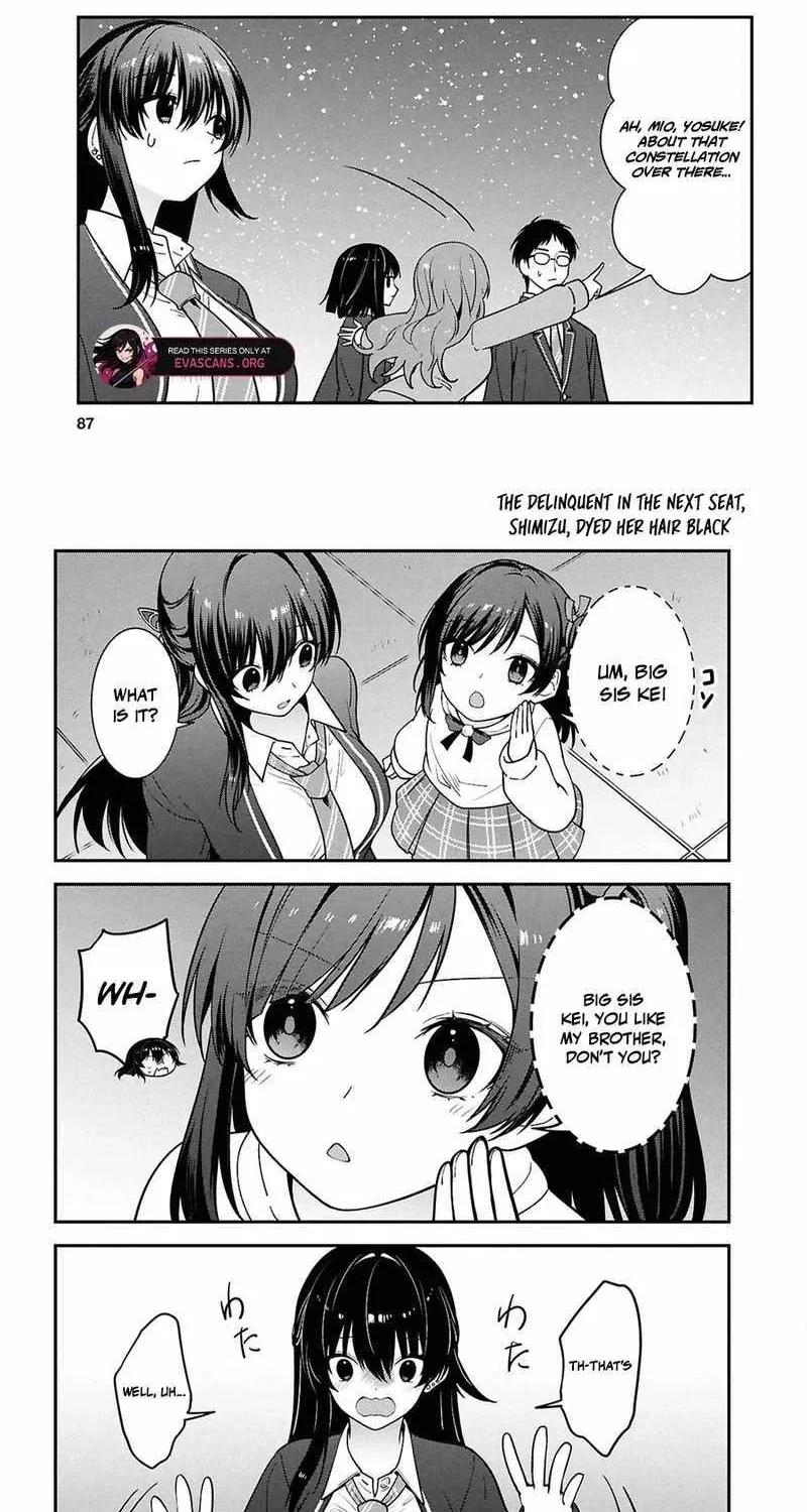 Tonari no Seki no Yankee Shimizu-san ga Kami o Kuroku Sometekita