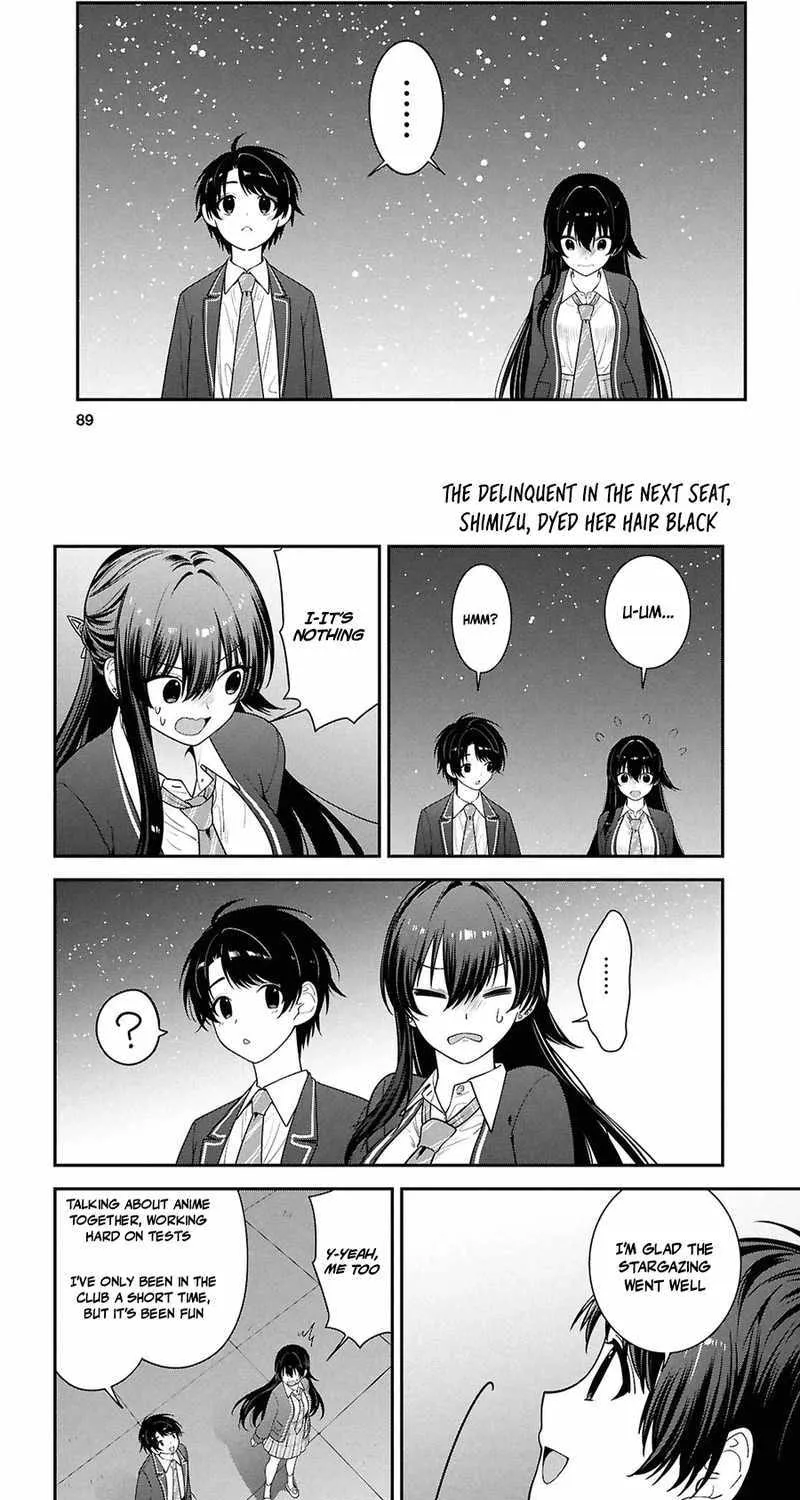 Tonari no Seki no Yankee Shimizu-san ga Kami o Kuroku Sometekita