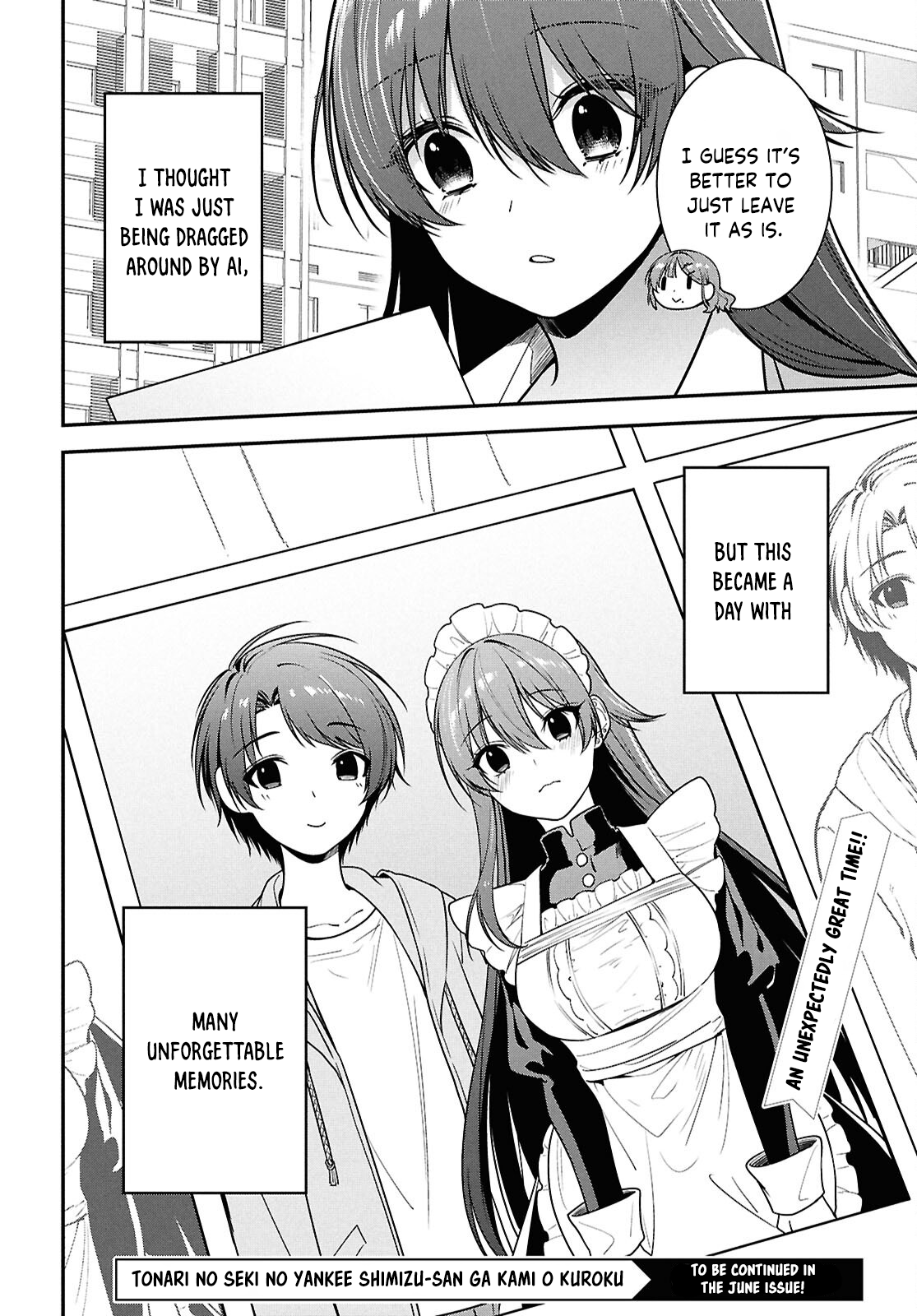 Tonari no Seki no Yankee Shimizu-san ga Kami o Kuroku Sometekita