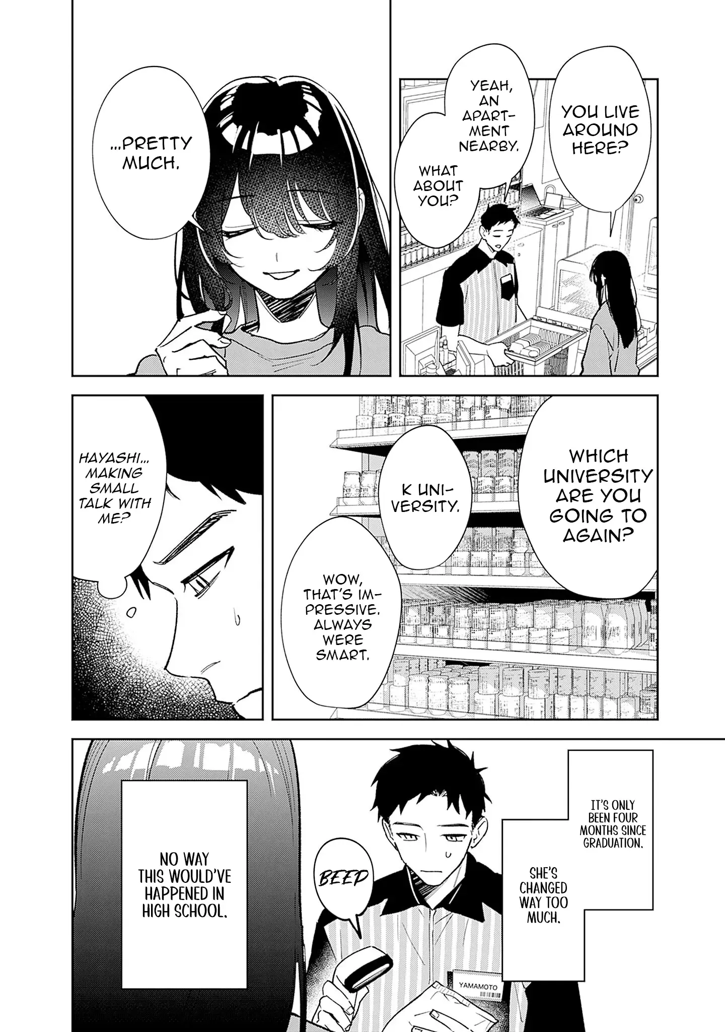Living together with the queen from my high school days who was arrogant, surprisingly isn't that uncomfortable — Chapter 1 — Page 12