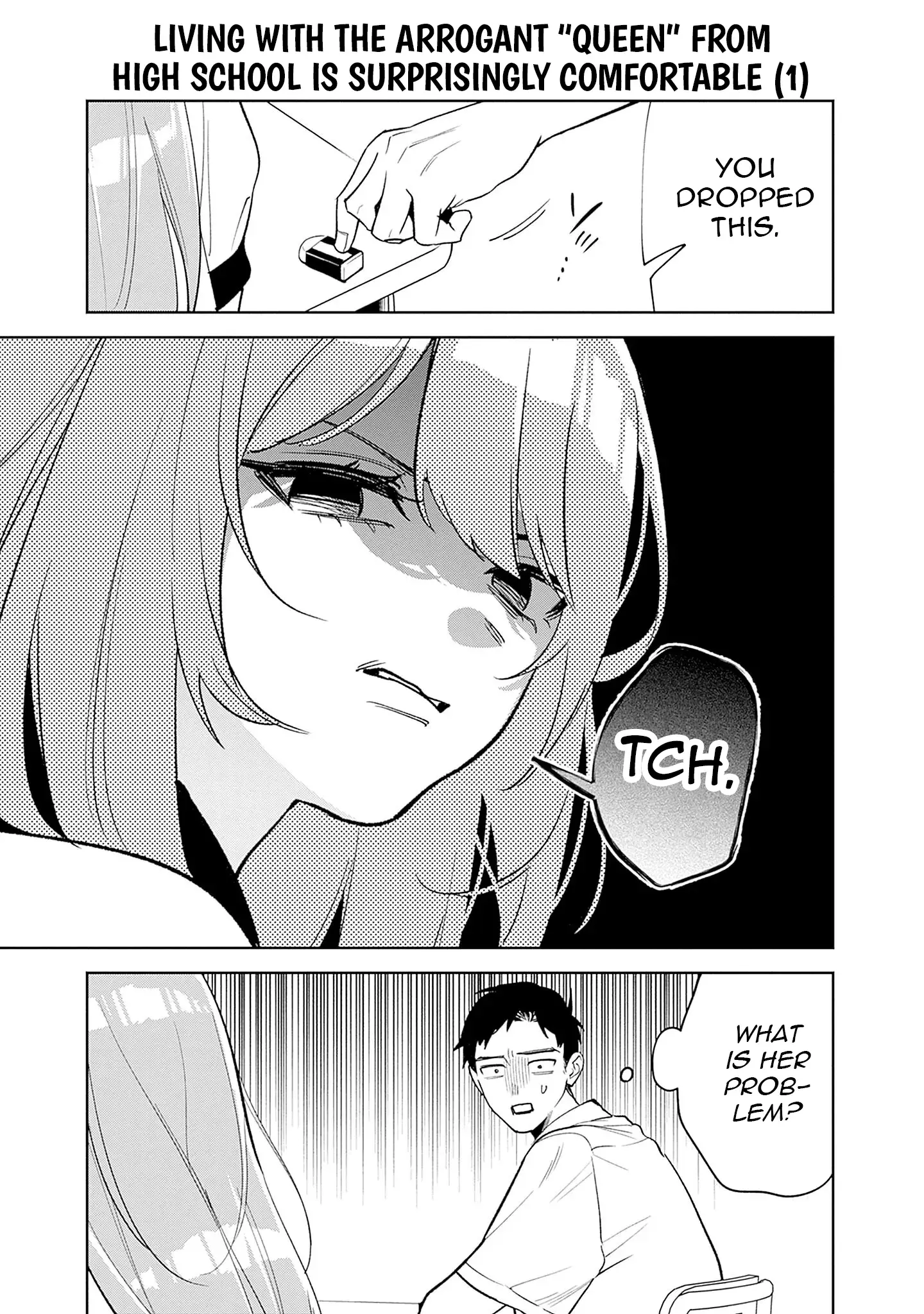 Living together with the queen from my high school days who was arrogant, surprisingly isn't that uncomfortable — Chapter 1 — Page 15