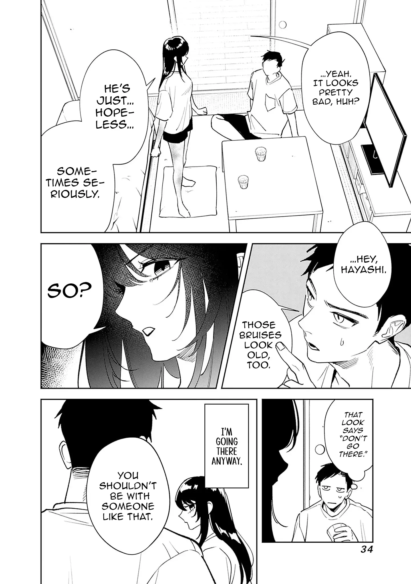 Living together with the queen from my high school days who was arrogant, surprisingly isn't that uncomfortable — Chapter 1 — Page 34