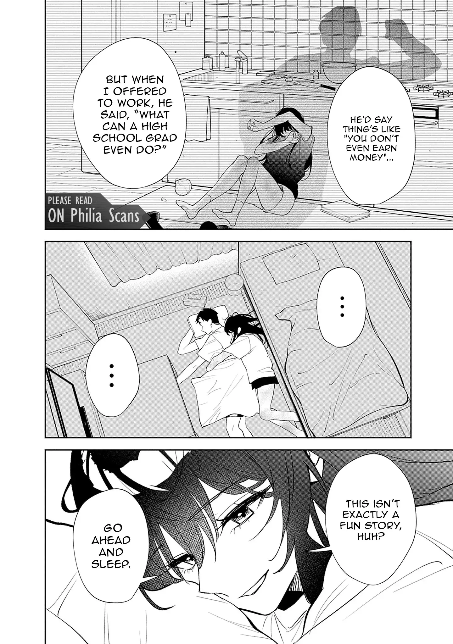 Living together with the queen from my high school days who was arrogant, surprisingly isn't that uncomfortable — Chapter 1 — Page 48