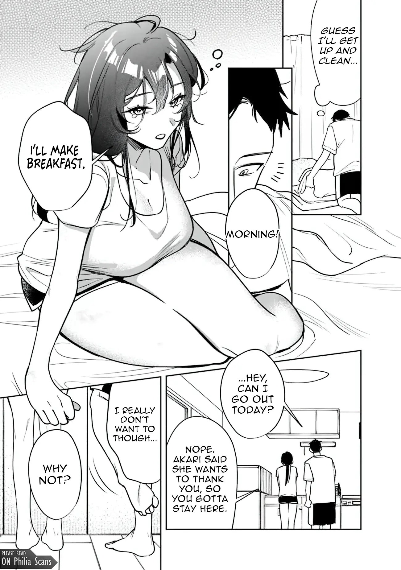 Living together with the queen from my high school days who was arrogant, surprisingly isn't that uncomfortable — Chapter 19 — Page 3